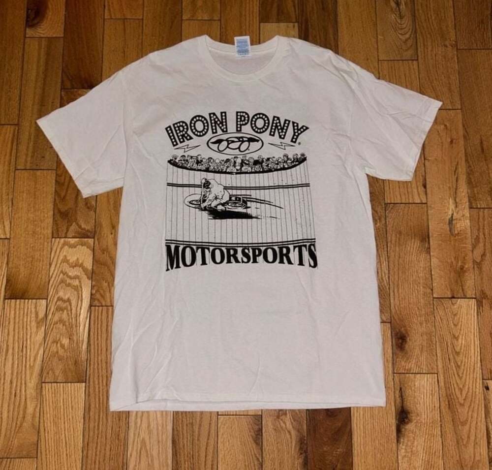 Y2K Iron Pony Motorsports Motorcycle Wall of Death Graphic T-Shirt Size L